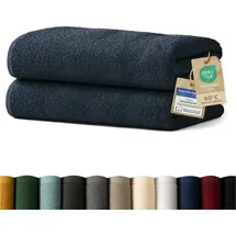 Blumtal Handtuch 80 x 200 cm dunkelblau