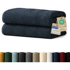 Blumtal Handtuch 80 x 200 cm dunkelblau