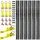 Vevor E-Track-Zurrschienen-Set, 6er-Pack 1,5 m, 26-tlg. Zubehör, inkl. 2 Ratschengurten & 6 O-Ringen & 6 Zurrgurten mit D-Ring & 12 Endkappen, für Garagen, Lieferwagen, Anhänger, Motorräder