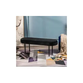 Möbel Kraft Sitzbank Schwarz 100 x 38 x 35 cm