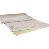 PROCAVE Kaltschaum Topper mit 4 cm Katschaum-Kern in 180x200 cm mit 4 Eckgummis - idealer Matratzentopper
