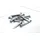 hexpro Fliesen Nivelliersystem 1mm 1,5mm 2mm Laschen Fliesenkeile Verlegehilfe Set (100 Keile) Kunststoff