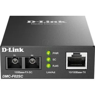 D-Link DMC-F02SC - Medienkonverter, - 100Mb LAN