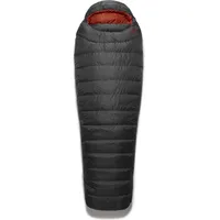 Rab Ascent 500 - Daunenschlafsack - Black/Red - Long