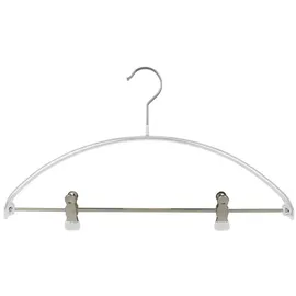 MAWA Design MAWA 0352015052 10 x Metall Kleiderbügel mit Clips, SKINfriedly anti-Rutsch Beschichtung 40 cm silber