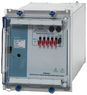 Siemens 7PG2111-1DA30-1DD0 RELAY SOLKOR R CIRCULATING CURRENT/FEEDER PROTECTION IMPROVED DIFFER. CURRENT FEEDER PROTECTION USING PILOT WIRES, FASTER OPERATING TIME, PILOT LOO... 7PG21111DA301DD0