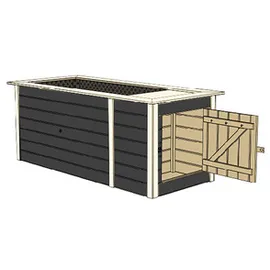 Weka Profi-Hochbeet 669  205 x 79 x 81 cm anthrazit