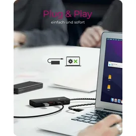 Icy Box IB-HUB1436-CPD 4-Port USB 3.2 Gen 2 Hub