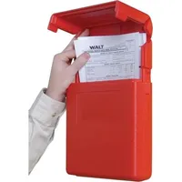 JustRite Dokumentenbox B333xH400mm DIN A4 hoch Öffnung vorn rot