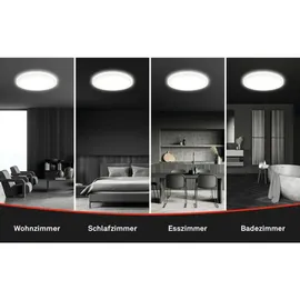 Briloner LED Deckenlampe 24x3 cm weiß