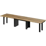 Design Esstisch Tisch HMA-111 XXL ausziehbar 170 bis 410 cm Esszimmer - Naturbelassen
