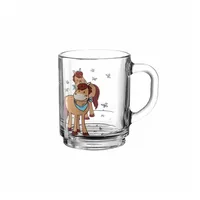 Montana Tasse :kids, 250 ml, Pferd, Kindertasse mit Tier-Motiv, Stapelbare Glas-Tasse, 050620