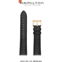 Hamilton Leder Jazzmaster Band-set Leder-schwarz-20/18 H690.385.105 - schwarz