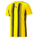 Puma teamLIGA Striped Jersey Shirt, Cyber Yellow-puma Black, XXL