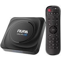 RUPA Android TV Box 11.0, Smart TV Box 4GB RAM 32GB ROM RK3566 Quad-Core 64-Bit-ARM Cortex-A53 CPU Unterstützung HD 3D 4K 6K 8K 2.4G/5Ghz WiFi BT 4.0 USB 3.0 LAN 1000M Set Top TV Box