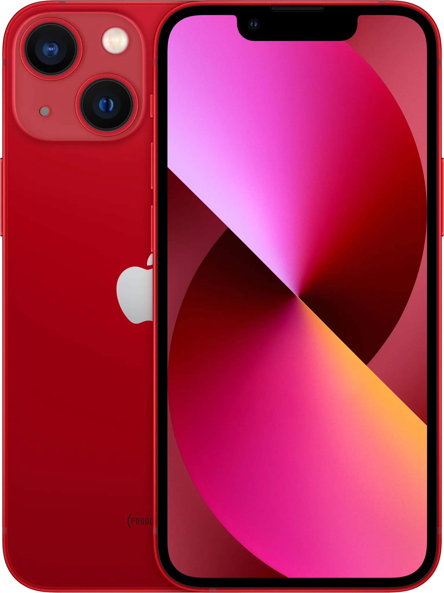 Apple iPhone 13 mini (128 GB, (PRODUCT)​RED, 5.40", SIM + eSIM, 12 Mpx, 5G), Smartphone, Rot