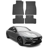 Omac Gummi Fußmatten kompatibel mit Mercedes CLA Klasse C118 2019-2026 Automatte Schwarz 4X
