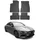 Omac Gummi Fußmatten kompatibel mit Mercedes CLA Klasse C118 2019-2026 Automatte Schwarz 4X