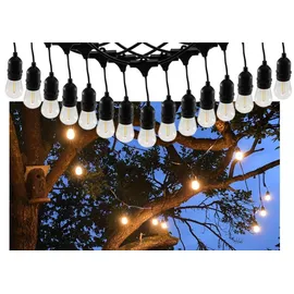 ChiliTec LED-Lichterkette Filament 13 m Schwarz
