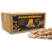 Feuerbällchen Feuerbällchen, Grillanzünder, Kaminanzünder, Anzündhilfe (Ökologische Anzündwolle aus Naturprodukten,