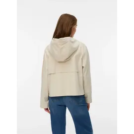 Vero Moda Parka VERO MODA "VMMICHELA SHORT PARKA", Damen, Gr. S, oatmeal, Web, Obermaterial: 100% Polyester, unifarben, hüftlang, Jacken Parka, Polyester
