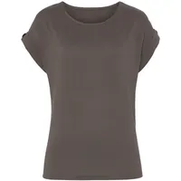 LASCANA Kurzarmshirt Damen taupe Gr.44/46