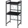 [en.casa] Mikrowellenregal Sorsele 63 x 78,5 x 32 cm Schwarz