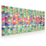 Primedeco Küchenrückwand Küchenrückwand Spritzschutz Glas mit Motiv Farbmuster 120 cm x 60 cm