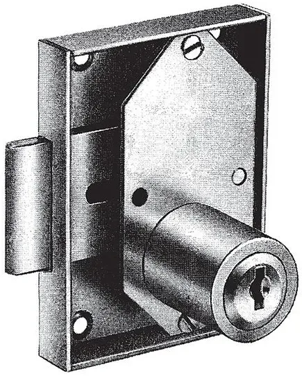 Möbelaufschraubschloss Hekna 3041 (Dornmaß: 25 mm)