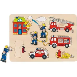 Goki 57907 - Steckpuzzle Feuerwehr