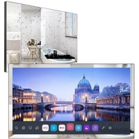 Soulaca 32 Zoll 4K UHD Smart TV für Badezimmer,Digital/Analog-Tuner, Mirror Panel, Magic Remote, wasserdicht, Netflix, integrierte Lautsprecher,2023 Modell