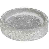 NaDeco Räucherschale für Duftwachs Aroma Würfel, Durchmesser 8cm Höhe 2cm in Zwei Farben wählbar | Zement Schale | Weihrauchbrenner | Räucherstövchen | Räuchergefäß | Aroma Brenner, Farbe:Grau