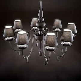 Ideal Lux Kronleuchter Blanche SP8, 8-flammig, E14, weiß