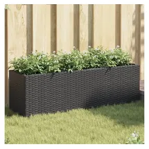 vidaXL Pflanzkübel mit 3 Töpfen 105 x 30 x 32 cm Schwarz