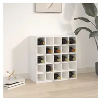 vidaXL Weinregal 56 x 25 x 56 cm Weiß