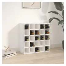 vidaXL Weinregal 56 x 25 x 56 cm Weiß