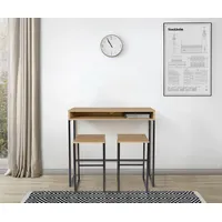 WoodMan Schreibtisch WOODMAN "Dominic", braun (eiche), B:100cm H:92cm T:35cm, Tische, Schreibtisch, im schönen Design, Breite 100 cm, FSC-zertifiziert
