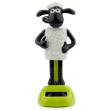 Puckator Shaun das Schaf Solar Wackel Figur schwarz/weiß
