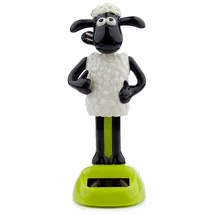 Puckator Shaun das Schaf Solar Wackel Figur schwarz/weiß