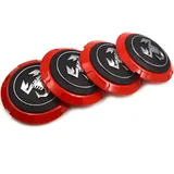 4 Stück Auto Radnabenkappen für Abarth 500 133mm,nabendeckel, Auto Radkappen mit Logo, Radnaben Mittel Abdeckungen Radnabendeckel Felgenkappen Autozubehör Wasserdicht Staub