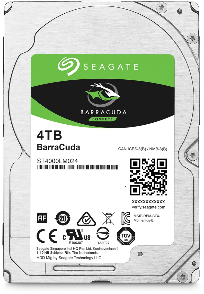 Seagate BarraCuda 4TB 2.5 Zoll, 15mm SATA 6Gb/s - interne Festplatte