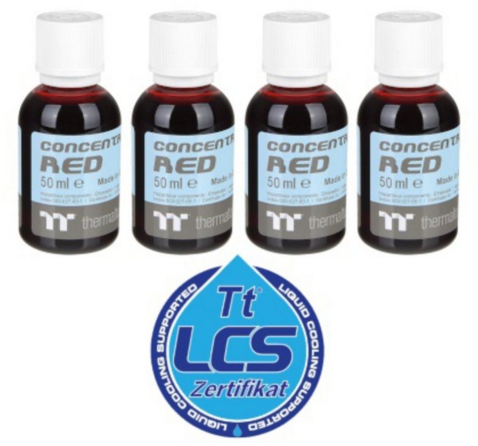 Thermaltake Wasserkühlung Thermaltake Premium Concentrate - Red (4 Bottle rot