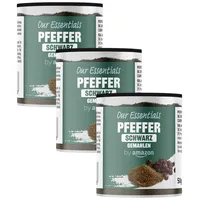 by Amazon Pfeffer schwarz gemahlen, 50g (Packung mit 3)