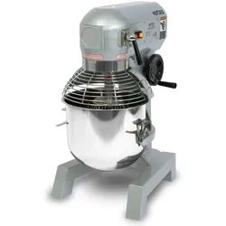 VERTES Teigknetmaschine mit Planetenrührwerk, 20L, Edelstahl-Schüssel, Rührblatt, Knethaken, 3 Stufen