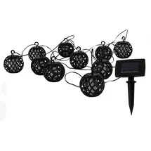 NÄVE Lichterkette Kunststoff 48,5 cm 1 Stück schwarz