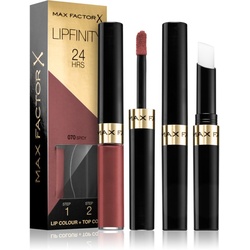 Max Factor Lipfinity Lip Colour langanhaltender Lippenstift mit Balsam Farbton 70 Spicy 4,2 g