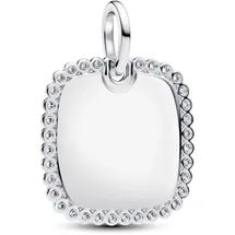 Pandora Gravierbarer Quadratischer Anhänger Silber 394009C01