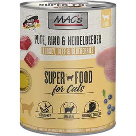 mac's® MAC's CAT Pute, Rind & Heidelbeeren 6 x 800 g