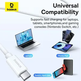 Baseus Superior 2 USB-C USB-C 240W, 1,8m weiß