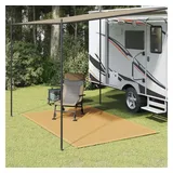 vidaXL Zeltteppich Sandfarbe 250x200 cm HDPE